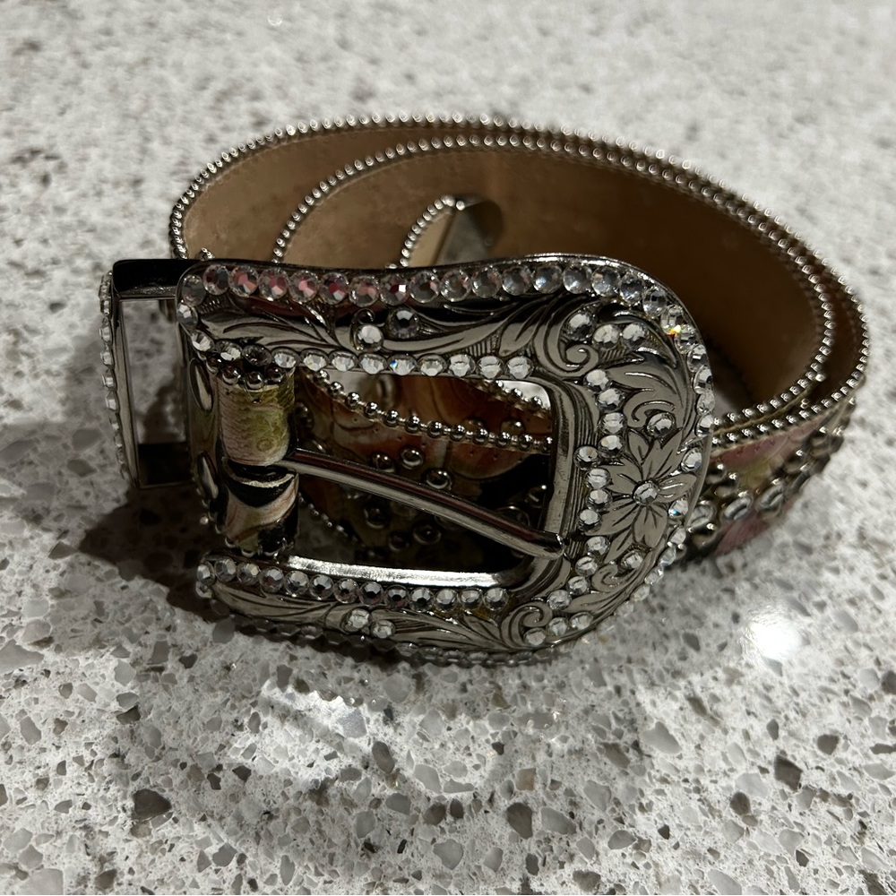 imon bling ringstone belt